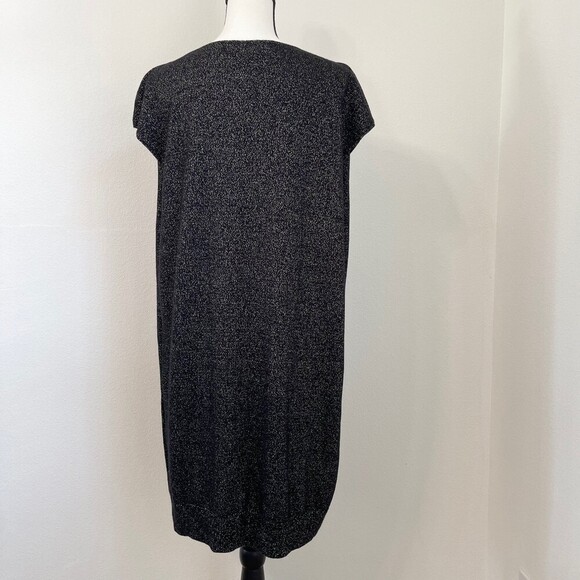 Evan Picone Party Holiday Dress. Black Gold Metalic Size L - Picture 3 of 9